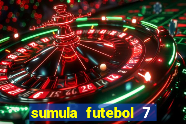 sumula futebol 7 society excel